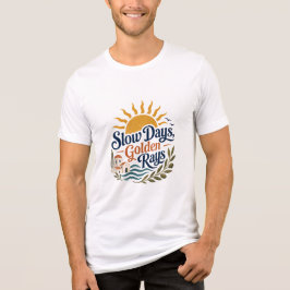 Camiseta Triblenda Slow Days Golden Rays Summer Sun T-Shirt
