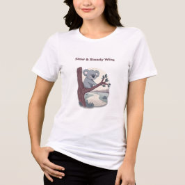 Camiseta Triblenda **"Slow & Steady Wins – Motivational Cute Koala "*