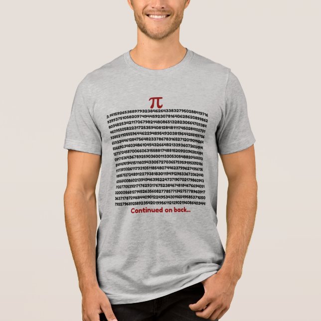 Camiseta Triblenda Small Piece of Pi (Anverso)