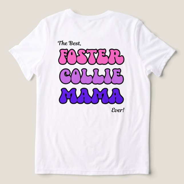 Camiseta Triblenda Smooth collie mama t-shirt (Diseño Reverso )