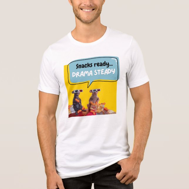 Camiseta Triblenda Snacks Listos, Drama Steady (Anverso)