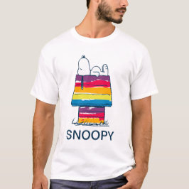 Camiseta Triblenda Snoopy | Casa de perros arco iris