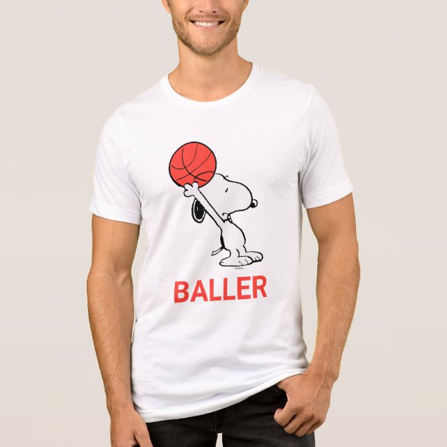 Camiseta Triblenda Snoopy Varsity Sports Basketball (Anverso)