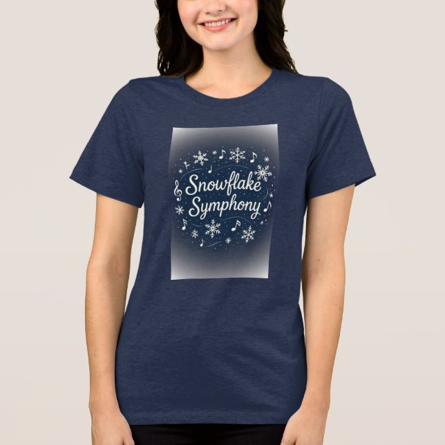 Camiseta Triblenda Snowflake Symphony  (Anverso)