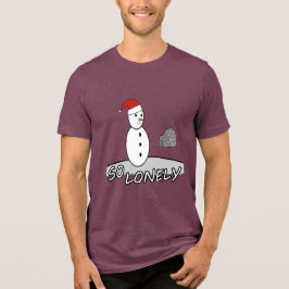 Camiseta Triblenda So Lonely Christmas – Muñeco de Nieve en la Tormen