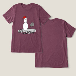 Camiseta Triblenda So Lonely Christmas – Muñeco de Nieve en la Tormen