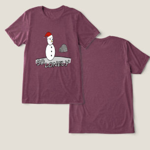 Camiseta Triblenda So Lonely Christmas – Muñeco de Nieve en la Tormen