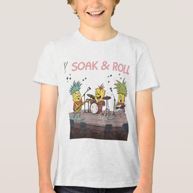 Camiseta Triblenda Soak & Roll - Personalizado De Pun De Música De Ba (Anverso)