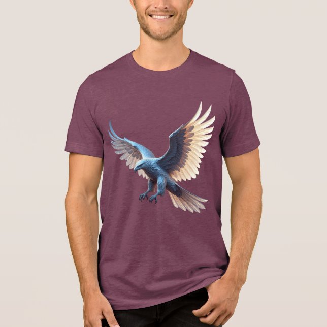 Camiseta Triblenda Soaring Crystal Eagle – Symbol of Transformation (Anverso)