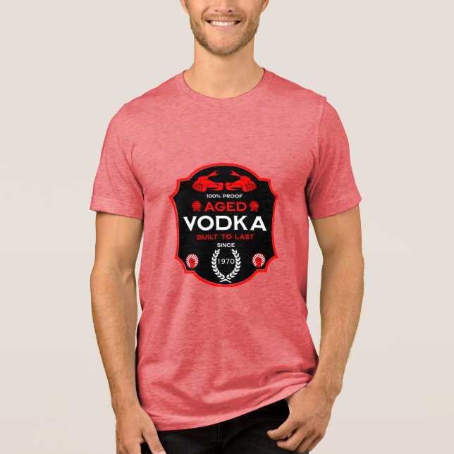 Camiseta Triblenda Sobre La Colina A 25 Vodka Drinker (Anverso)