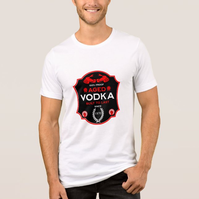 Camiseta Triblenda Sobre La Colina A 25 Vodka Drinker (Anverso)