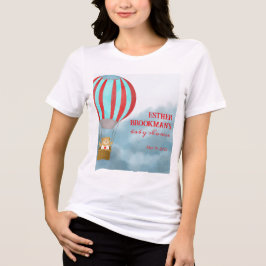 Camiseta Triblenda Sobre las Nubes Viene Bebé Madre Futuro