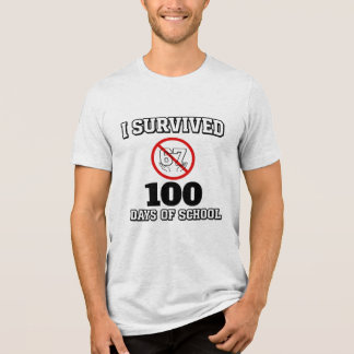 Camiseta Triblenda Sobreviví 100 Días de Escuela (No 67) Divertido