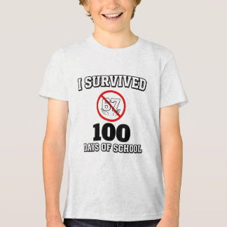 Camiseta Triblenda Sobreviví 100 Días de Escuela (No 67) Divertido