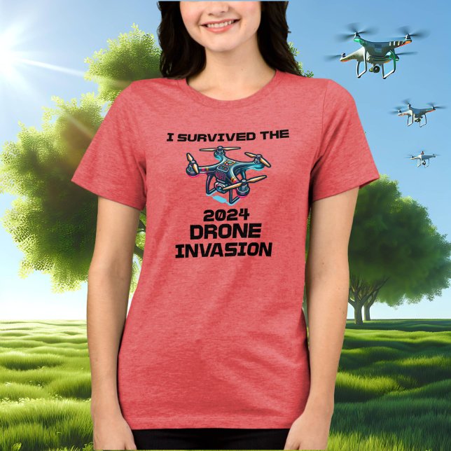Camiseta Triblenda Sobreviví a la invasión de drones en 2024 (Subido por el creador)