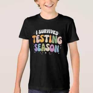 Camiseta Triblenda Sobreviví la Temporada de Exámenes Humor Escolar