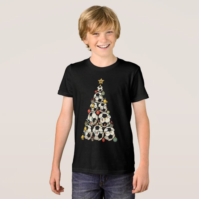Camiseta Triblenda Soccer Christmas Tree (Anverso Completo)