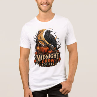 Camiseta Triblenda Sociedad de Cuervo de Medianoche Halloween Gótico