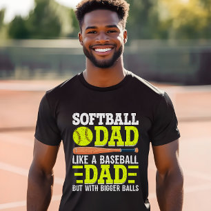 Camiseta Triblenda Softball Dad – Like a Baseball Dad but with Bigger
