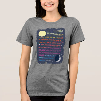 Camiseta Triblenda Sol génesis, luna y estrellas