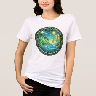 Camiseta Triblenda Solarpunk Caribbee Eco Futurista Tropical