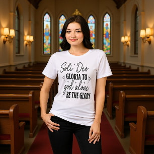 Camiseta Triblenda Soli Deo Gloria A Dios Solo Sea La Gloria Tee.