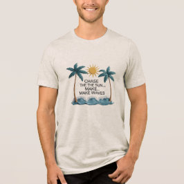 Camiseta Triblenda Sólo con vibraciones tropicales: Sol, ondas y píld