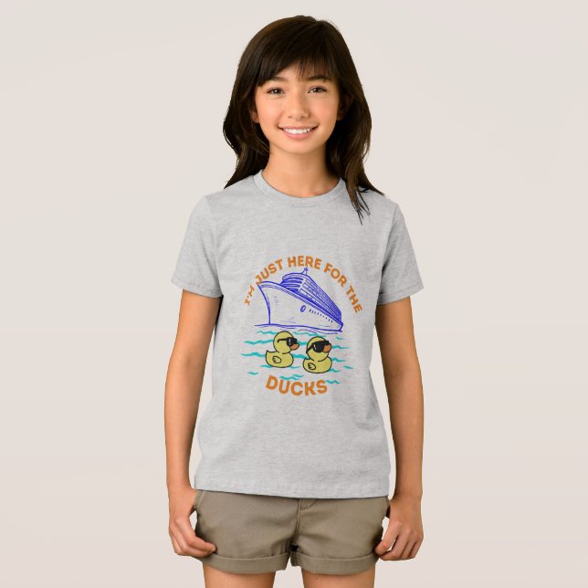 Camiseta Triblenda Sólo estoy aquí para el crucero de los Ducks ( Anverso Completo)