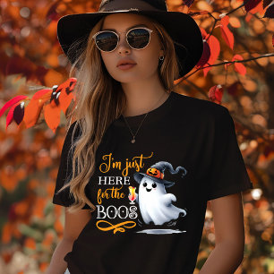 Camiseta Triblenda Sólo Estoy Aquí Por los Abucheos de Halloween