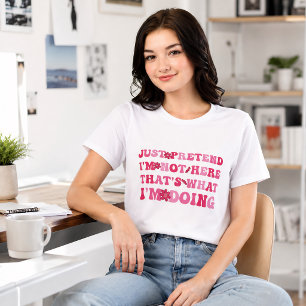 Camiseta Triblenda Solo finge que no estoy aquí divertido introvertid