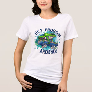 Camiseta Triblenda 🐸 Solo Froggin’ A Su Alrededor - Tee divertido