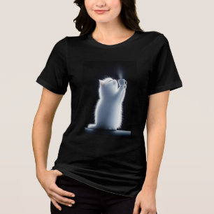Camiseta Triblenda Sólo mi gatito que se ocupa de mí