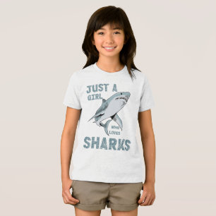 Camiseta Triblenda Solo un chica que ama a Shark Shark Lover