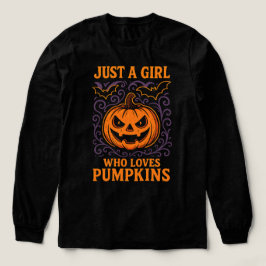 Camiseta Triblenda Sólo un Chica que ama las calabazas Vibe de otoño