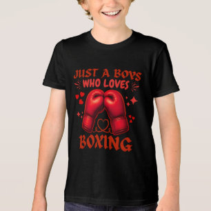 Camiseta Triblenda solo un chico que ama el boxeo