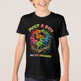 Camiseta Triblenda Solo un chico que ama los dinosaurios