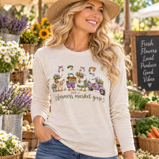 Camiseta Triblenda Sólo un ganso del mercado de agricultores Arte de