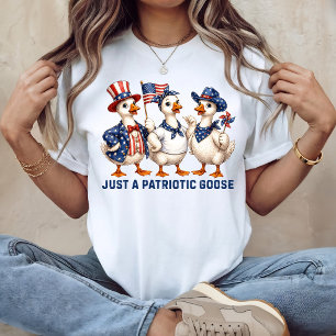 Camiseta Triblenda Sólo Un Ganso Patriótico Diversión 4 de Julio