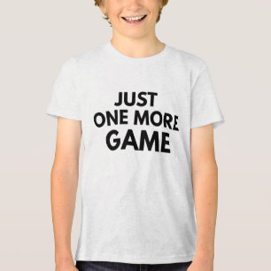 CAMISETA TRIBLENDA SOLO UN JUEGO MÁS TYPOGRAFÍA NEGRA DE JUGADOR DIVE