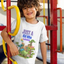 Camiseta Triblenda Solo Un Niño Que Ama Los Dinosaurios