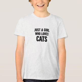 Camiseta Triblenda Solo una chica que ama a los gatos – Amor minimali