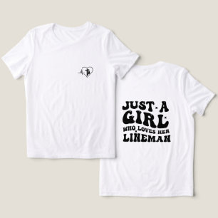 Camiseta Triblenda solo una chica que ama a su Lineman