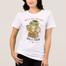 Sólo una chica que ama ser maestra Rana linda