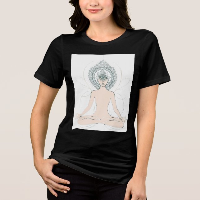 Camiseta Triblenda Sólo vibes de Reiki - Siente la energía en el esti (Anverso)