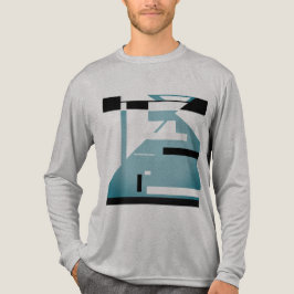 Camiseta Triblenda Sombreado Verde azulado de arte tribal negro mosai