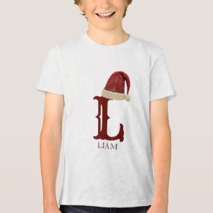 Camiseta Triblenda Sombrero de Santa occidental Monograma Nombre Navi
