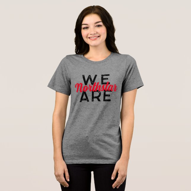 CAMISETA TRIBLENDA SOMOS NEGROS ROJOS DEL NORTE (Anverso Completo )