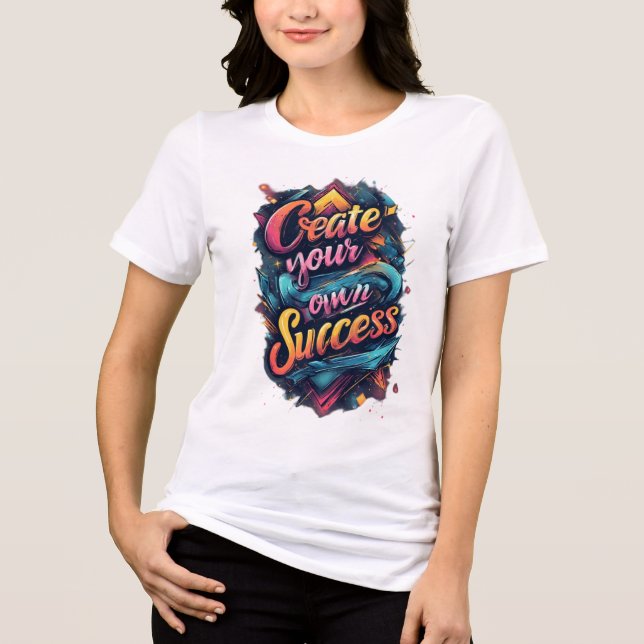 Camiseta Triblenda "Soñar. Trabajo. Lograr". (Anverso)