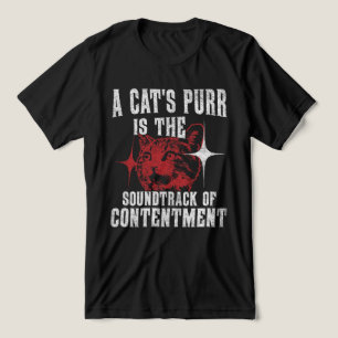 Camiseta Triblenda Sonidos de purga de gato, declaraciones de content