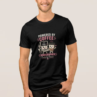 Camiseta Triblenda Sonógrafo con Café Kawaii Divertido con Ultrasonid